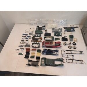 Huge Vintage Lot Of Hubley Cast Iron Model Car Parts + More Mixed Lot Items